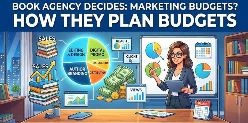 Book marketing budget breakdown showing editing, design, and promotion allocation
