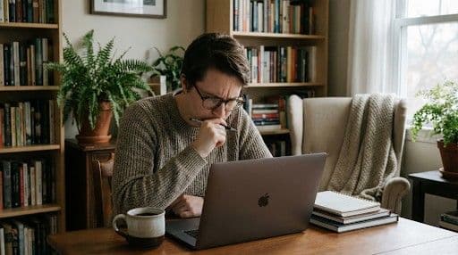 Professional author collaborating with an eBook writer on manuscript structure and digital publishing.