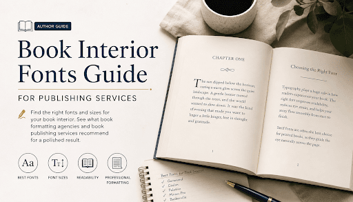 Professional book interior typography showing serif fonts, font sizes, and print layout formatting