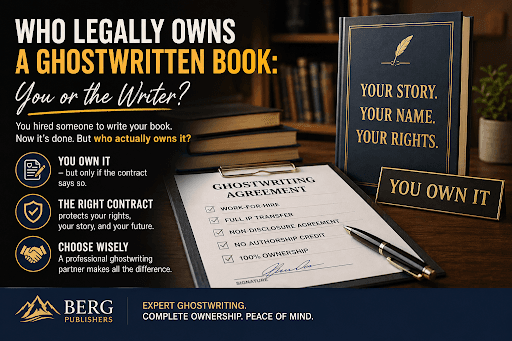 Who legally owns a ghostwritten book: author ownership, contracts, and NDAs with Berg Publishers