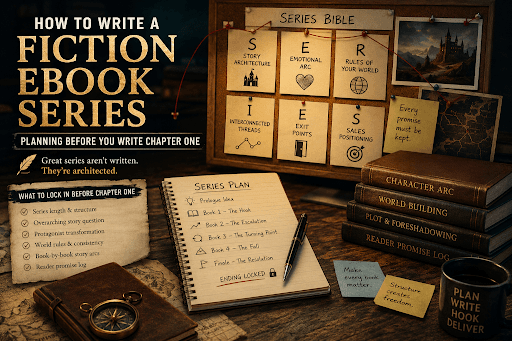 How to plan a fiction ebook series before writing chapter one with Berg Publishers fiction writing services