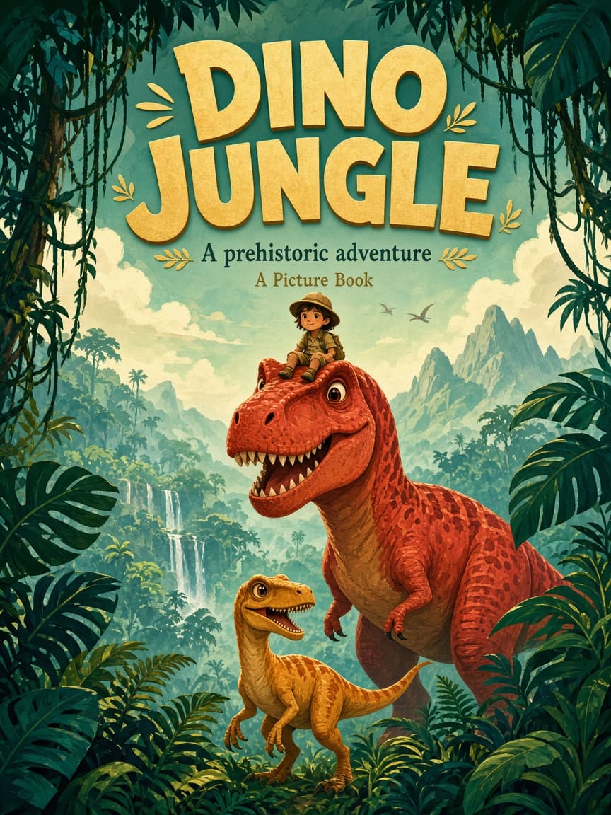 Cover of Dino Jungle by M. Zoltan — A prehistoric adventure