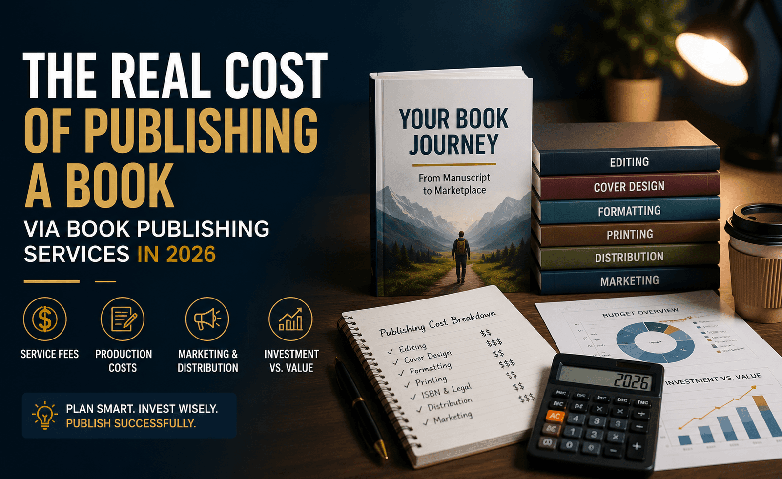 The Real Cost of Publishing a Book via Book Publishing Services in 2026?