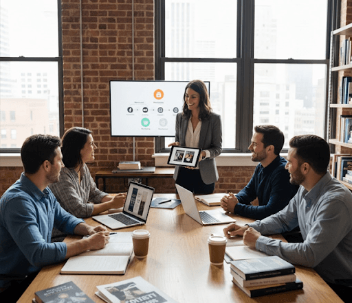 Professional publishing team that guides authors through editing, design, and book publication.