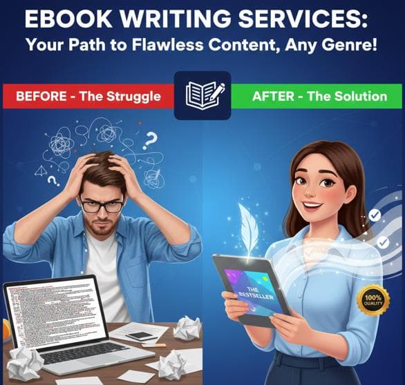 eBook writing services are the ultimate solution to gaining error-free content regardless of the genre.